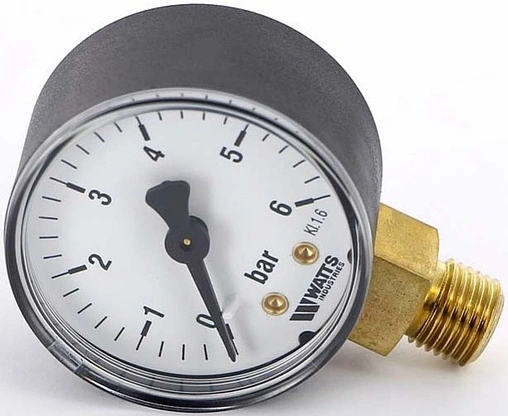 Манометр радиальный Watts MRP 50мм 6 бар ¼&quot; 10007378