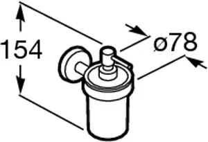Дозатор для жидкого мыла Roca Twin хром 816703001, 2