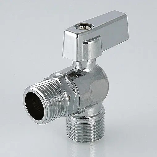 Кран шаровый угловой ½&quot;н x ½&quot;н хром Valtec VT.392.N.04