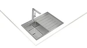 Мойка кухонная Teka Zenit RS15 1B 1D R 78 нержавеющая сталь полированная 115100007, 2