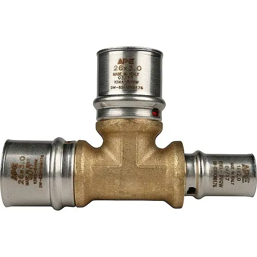 Тройник пресс редукционный 26мм x 26мм x 16мм APE AP131 26x26x16