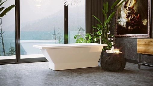 Ванна отдельностоящая из искусственного камня Esse Jamaica 170x70 белый EJAM1696