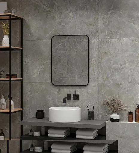 Зеркало с подсветкой Continent Torry Led 60x60 с фоновой подсветкой, бесконтактным сенсором белый ЗЛП1942