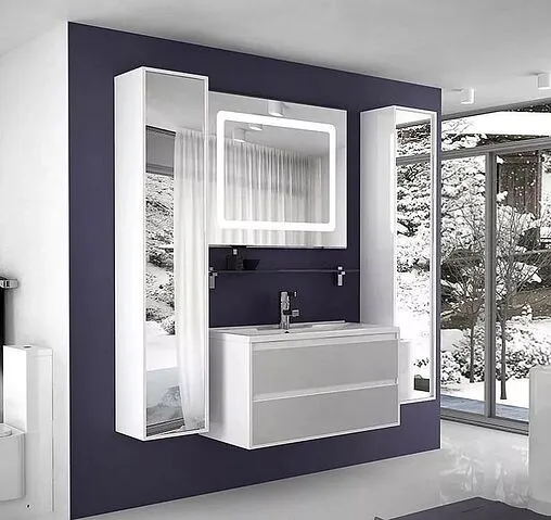 Тумба-умывальник подвесная Aquaton Римини 100 new белый 1A2328K4RN010