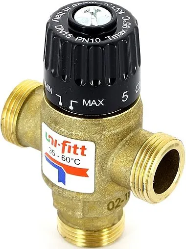 Трехходовой термостатический смесительный клапан ¾&quot; +35...+60°С Kvs 1.6 Uni-Fitt 351G3130