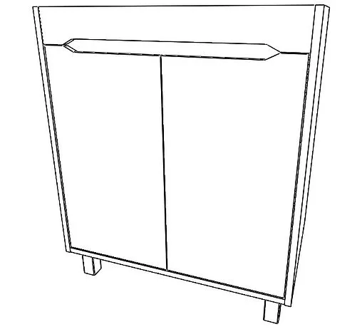 Тумба под умывальник напольный Домино Loft 70 бетон DL5607T