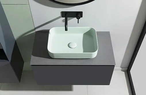 Тумба-умывальник подвесная Allen Brau Infinity 85 антрацит 1.21002.AM+