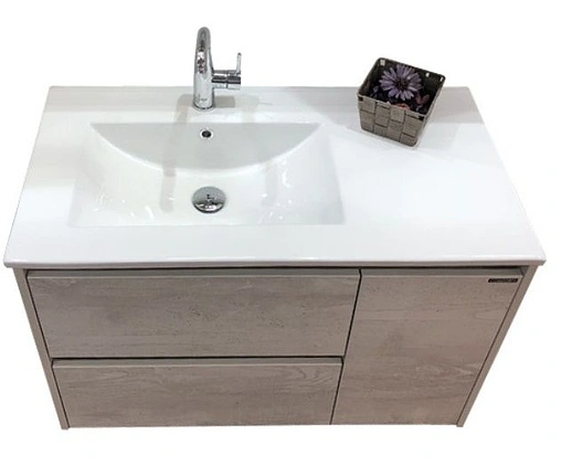 Тумба-умывальник подвесная Comforty Бремен 90 дуб белый 00004142375CF