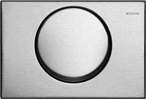 Клавиша смыва для унитаза Geberit Delta 10 115.108.00.1 нержавеющая сталь, 1