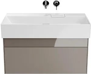 Тумба-умывальник подвесная Kerama Marazzi Logica 90 песчаный LOG.90.2\SAN+LO.wb.90.0 Тумба-умывальник подвесная Kerama Marazzi Logica 90 песчаный LOG.90.2\SAN+LO.wb.90.0, 1