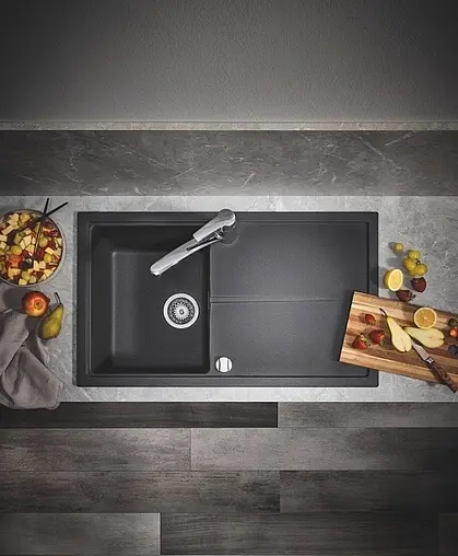 Мойка кухонная Grohe K400-86 серый гранит 31640AT0