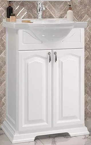 Тумба под умывальник напольный Opadiris Риспекто 55 белый 00-00005760