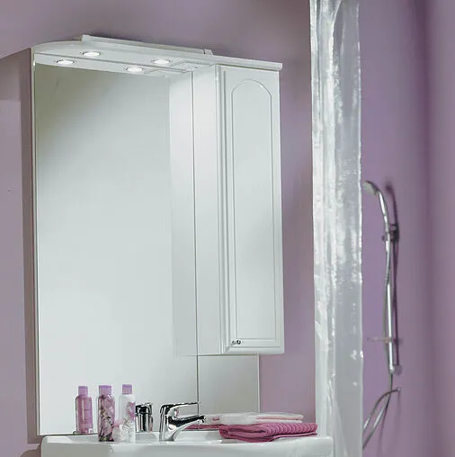 Шкаф-зеркало Aquaton Майами 75 R белый 1A047502MM01R