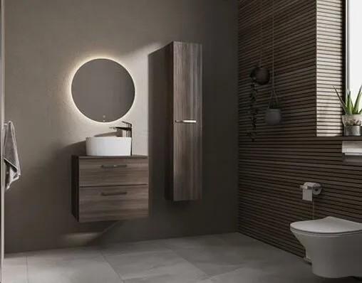 Тумба-умывальник подвесная Roca Victoria 60 городской дуб A857468402+A857418402+