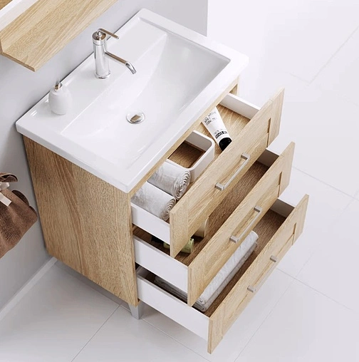 Тумба-умывальник напольная Aqwella Foster 70 дуб сонома FOS01073DS+187813 Тумба-умывальник напольная Aqwella Foster 70 дуб сонома FOS01073DS+187813