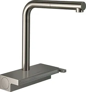 Смеситель для кухни с выдвижным изливом Hansgrohe Aquno Select M81 250 2jet под сталь 73833800 Смеситель для кухни с выдвижным изливом Hansgrohe Aquno Select M81 250 2jet под сталь 73833800, 1