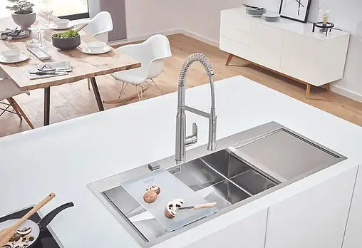 Мойка кухонная Grohe K1000-116 нержавеющая сталь 31581SD1