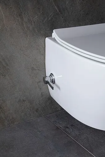 Унитаз подвесной безободковый с функцией биде и встроенным смесителем Allen Brau Fantasy белый 4.11HC1.20