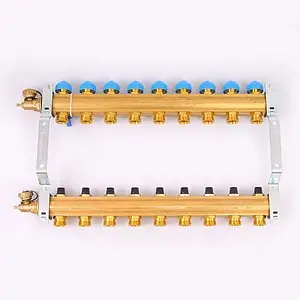 Группа коллекторная без расходомеров 9 отводов 1"в/в x ¾"ек Watts HKV 10004186 Группа коллекторная без расходомеров 9 отводов 1"в/в x ¾"ек Watts HKV 10004186, 5