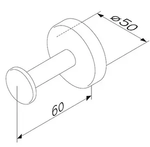 Крючок Am.Pm Inspire 2.0 хром A50A35800 Крючок Am.Pm Inspire 2.0 хром A50A35800, 2