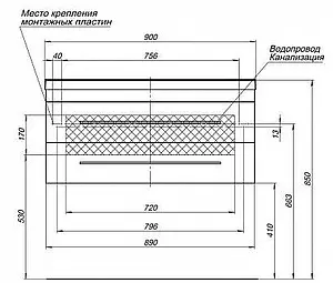 Тумба-умывальник подвесная Aquanet Верона 90 белый 00172335+00158756 Тумба-умывальник подвесная Aquanet Верона 90 белый 00172335+00158756, 3