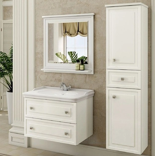 Тумба-умывальник подвесная Comforty Феррара 80 белый 00004151060CF