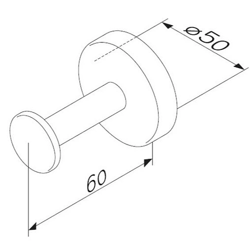 Крючок Am.Pm Inspire 2.0 хром A50A35800