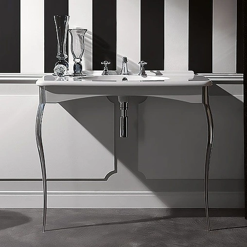 Раковина Kerasan Retro 100 белый 1049K0 bi*1 cr legs Раковина Kerasan Retro 100 белый 1049K0 bi*1 cr legs