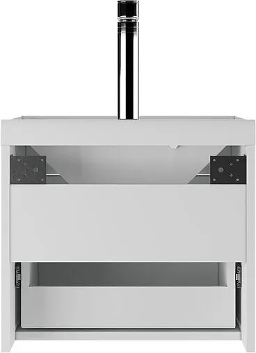 Тумба под умывальник подвесная Айсберг Bazis 50 белый DA5912T