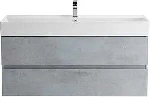 Тумба-умывальник подвесная Cezares Molveno 46 120 Beton MOLVENO 46-120-2C-SO-BET+CZR-MIL-120-LVB Тумба-умывальник подвесная Cezares Molveno 46 120 Beton MOLVENO 46-120-2C-SO-BET+CZR-MIL-120-LVB, 1