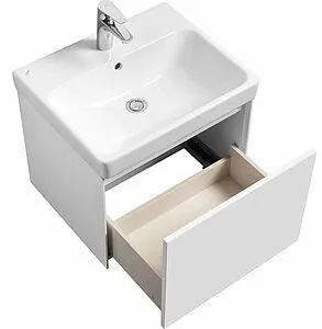 Тумба-умывальник подвесная Aquaton Асти 55 белый матовый/белый глянец 1A2631K0AX2B0, 4