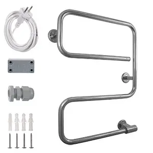 Полотенцесушитель электрический E-образный Energy E-G2 полированная сталь, 2