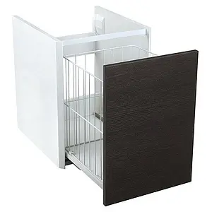 Тумба-умывальник подвесная Aquaton Брук 100 (60+40) дуб феррара/белый Тумба-умывальник подвесная Aquaton Брук 100 (60+40) дуб феррара/белый, 5