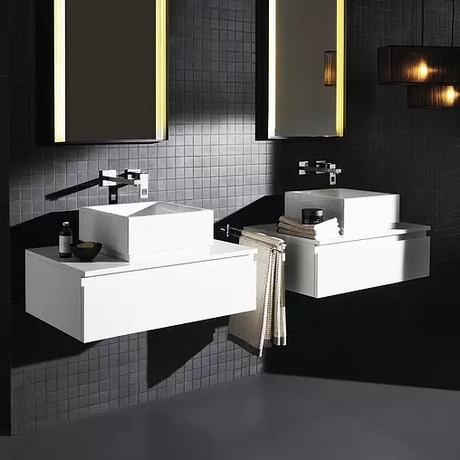 Смеситель для раковины из стены Grohe Eurocube хром 23447000