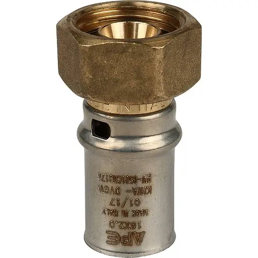 Муфта пресс с накидной гайкой 16мм x ½"нг APE 3AP185 1216