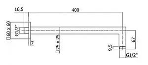 Лейка верхнего душа с настенным креплением Paffoni Syncro белый матовый ZSOF075BO+ZSOF063BO Лейка верхнего душа с настенным креплением Paffoni Syncro белый матовый ZSOF075BO+ZSOF063BO, 4