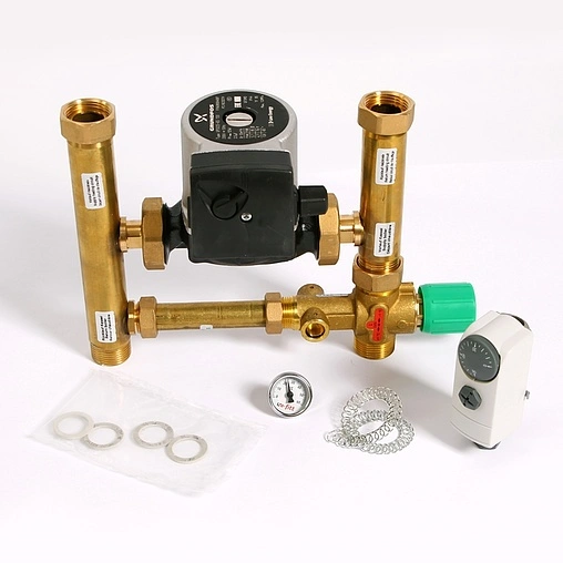 Узел насосно-смесительный с насосом Grundfos UPSO 25-65 Uni-fitt Multimix 477G1500