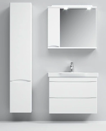 Тумба-умывальник подвесная Am.Pm Like 80 белый M80FHX0802WG+M80WCC0802WG