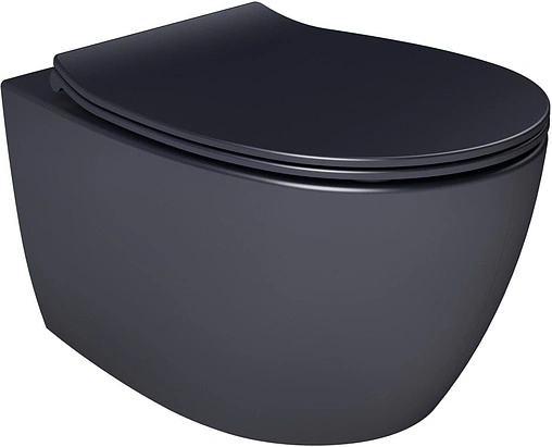 Крышка-сиденье для унитаза с микролифтом ISVEA D40 антрацит 40D40522I-S