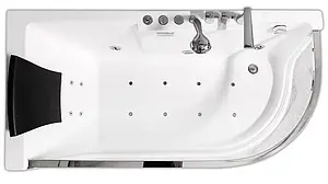 Ванна акриловая с гидромассажем Gemy 165x80 L G9227 E L, 3