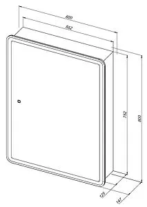 Шкаф-зеркало Aquanet Оптима 60 белый 00311860, 2