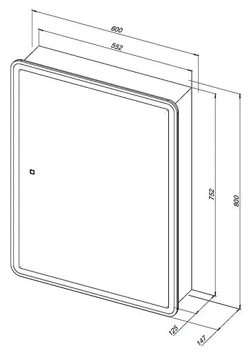 Шкаф-зеркало Aquanet Оптима 60 белый 00311860