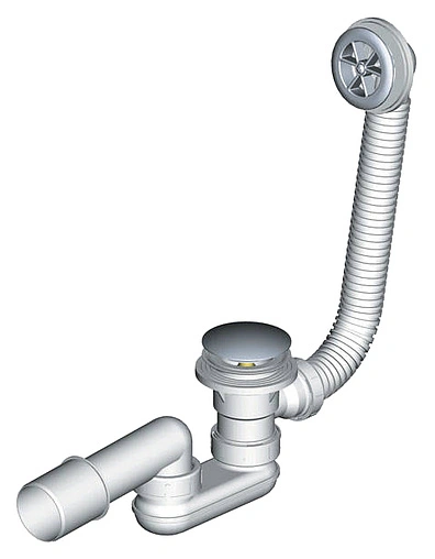 Сифон для душевого поддона с переливом Ravak Sabina хром X01315