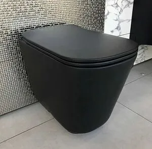 Унитаз приставной безободковый Kerasan Tribeca черный матовый 511831 Унитаз приставной безободковый Kerasan Tribeca черный матовый 511831, 5