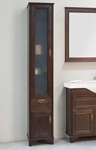 Шкаф-пенал напольный Aquaton Идель 35 L дуб шоколадный 1A198003IDM8L, 3