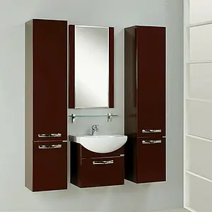 Тумба-умывальник подвесная Aquaton Ария 65 тёмно-коричневый 1A1340K0AA430 Тумба-умывальник подвесная Aquaton Ария 65 тёмно-коричневый 1A1340K0AA430, 3