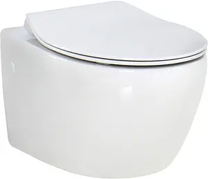 Унитаз подвесной безободковый BelBagno Prospero белый BB507B, 1