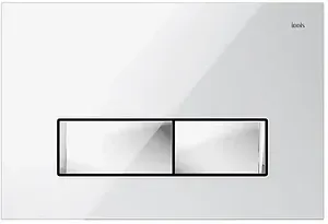 Клавиша смыва для унитаза IDDIS Uniglass UNG02WCi77 кнопки/хром глянцевый, панель/стекло белый Клавиша смыва для унитаза IDDIS Uniglass UNG02WCi77 кнопки/хром глянцевый, панель/стекло белый, 1