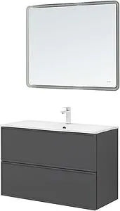 Тумба-умывальник Aquanet Арт 90 ясень графит 00329613+00318928, 5