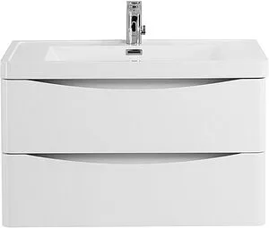 Тумба-умывальник подвесная BelBagno ANCONA-N 80 Bianco Lucido ANCONA-N-800-2C-SO-BL+EA-800-LVB, 1